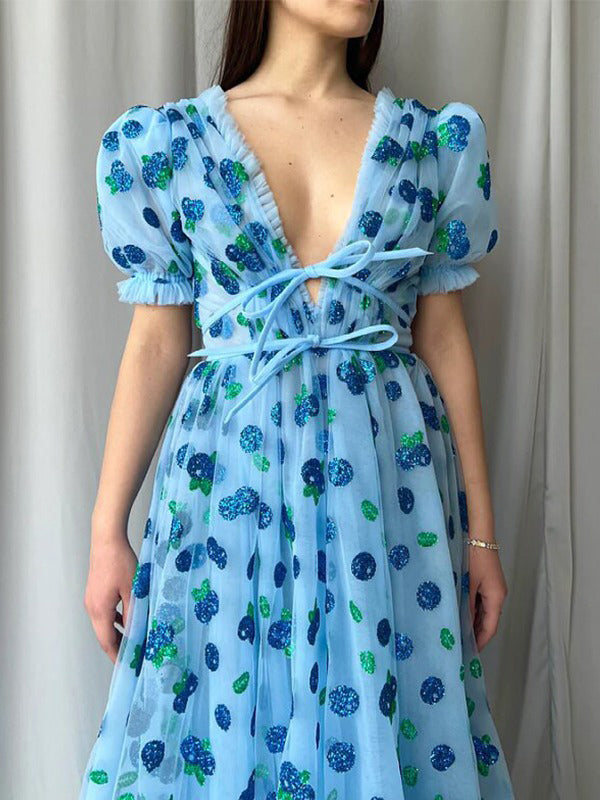 Sequined Shining Slit Trendy Maxi Party Dress