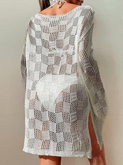 Geteilter, trendiger Cargo-Maxirock mit Schnürung und Tasche