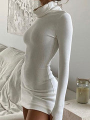 Einfarbiger, anmutiger, gestufter Midirock