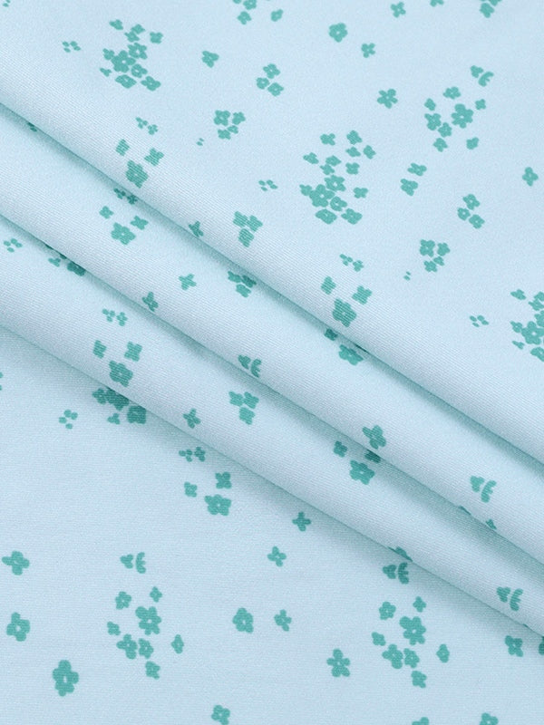 Trendy kurzes Tanktop mit Spitzeneinsätzen und Blumenmuster