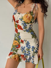 Trendiges Bandeau-Oberteil mit Broderie zum Binden