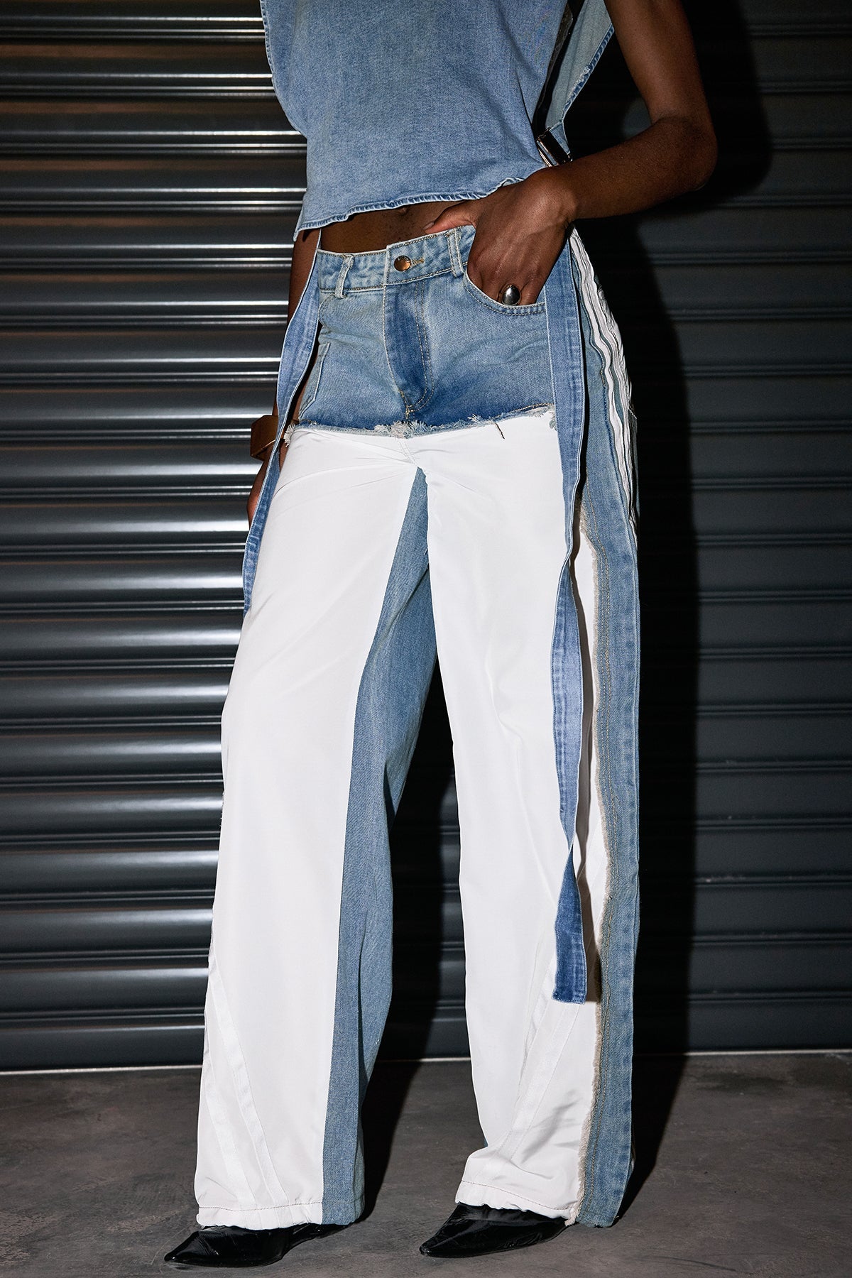 Cade Deconstruct Stripe Jeans