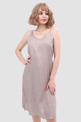 Daisy Leinen-Slip-Kleid