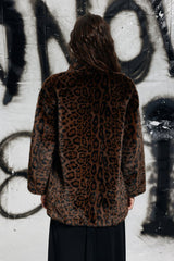 Easton Leopard Fur Jacket