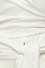 Edith Bow – Geschnürtes Fransentop