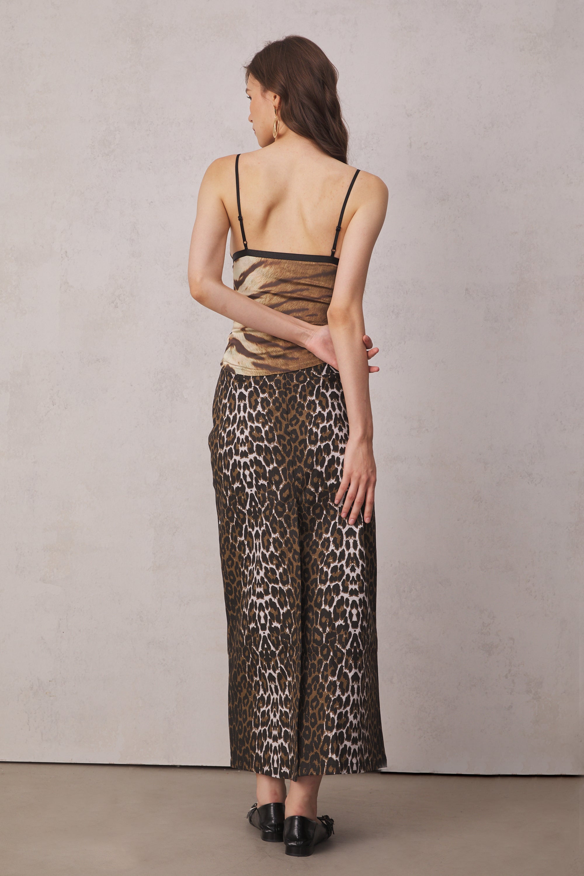 Elodie Leopard Split Maxi Skirt