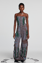 Emma Camouflage Denim Jumpsuit