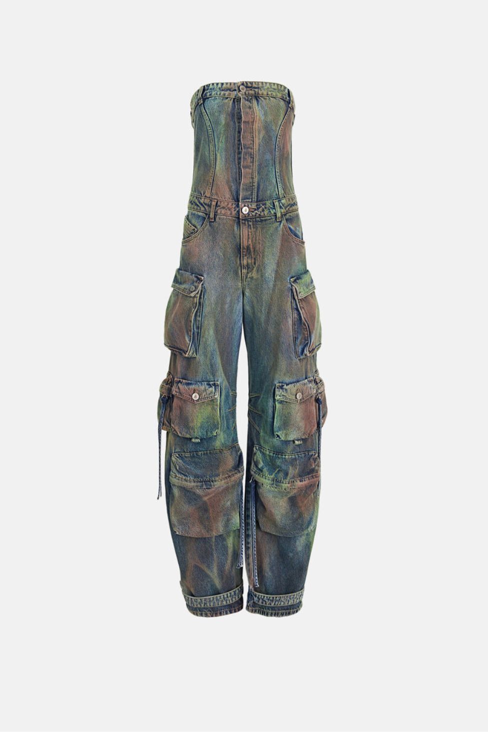 Emma Camouflage Denim Jumpsuit