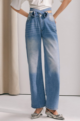 Emmalyn Cross Flower Jeans