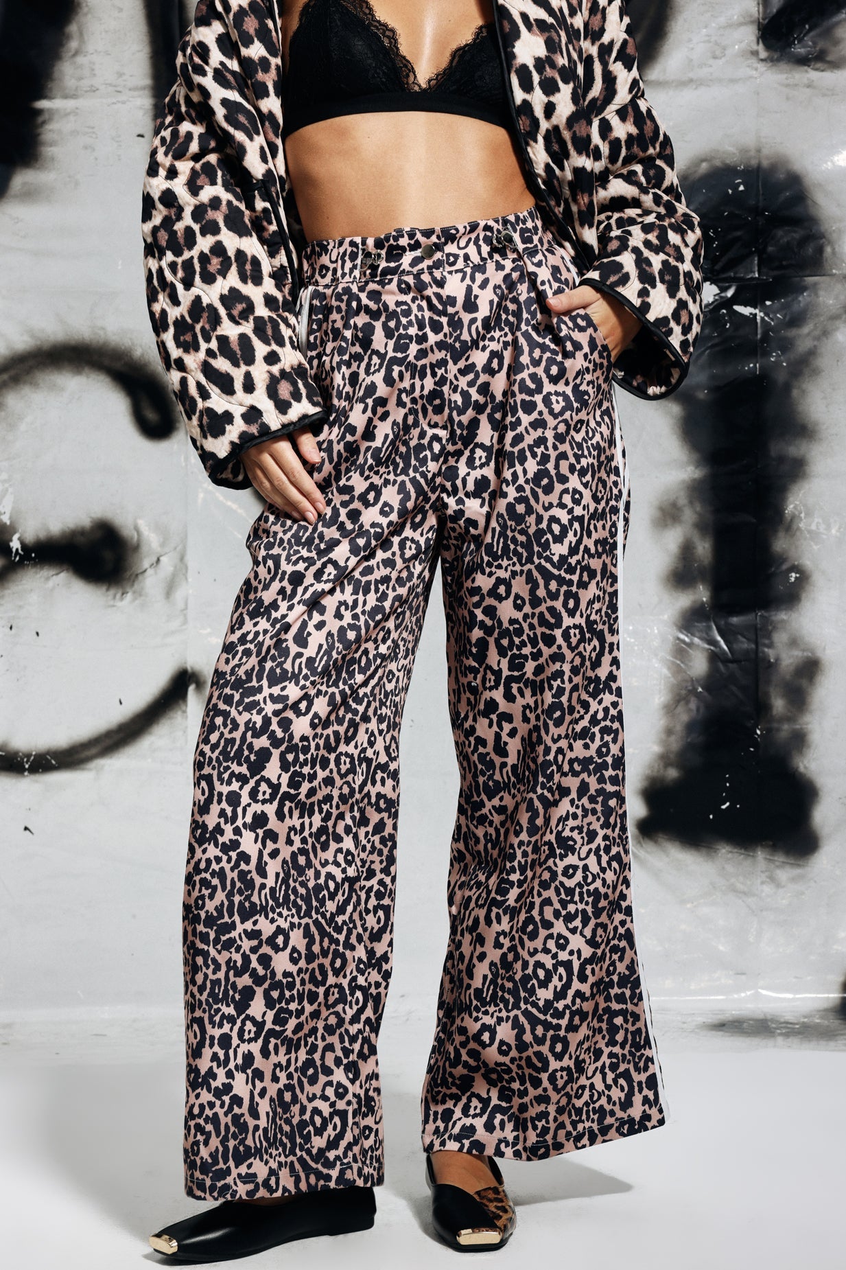 Emmett Leopard Stripe Deconstruct Pants