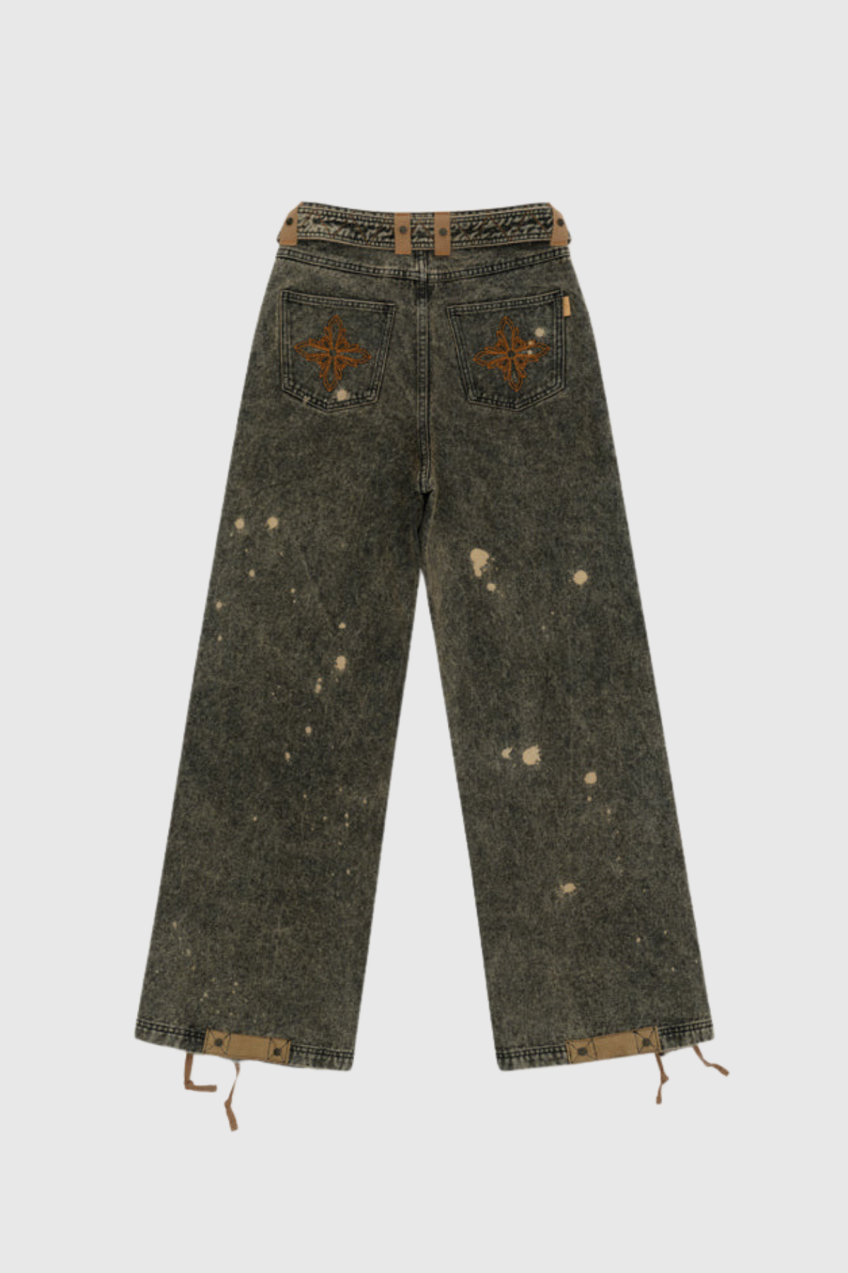 Frances Cowboy Lace Up Jeans