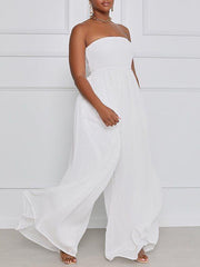 Indiebeautie Bandeau Wide-Leg Jumpsuit