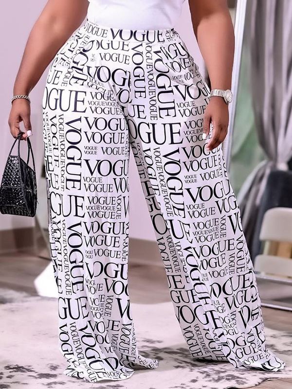 Indiebeautie Printed Wide-Leg Pants