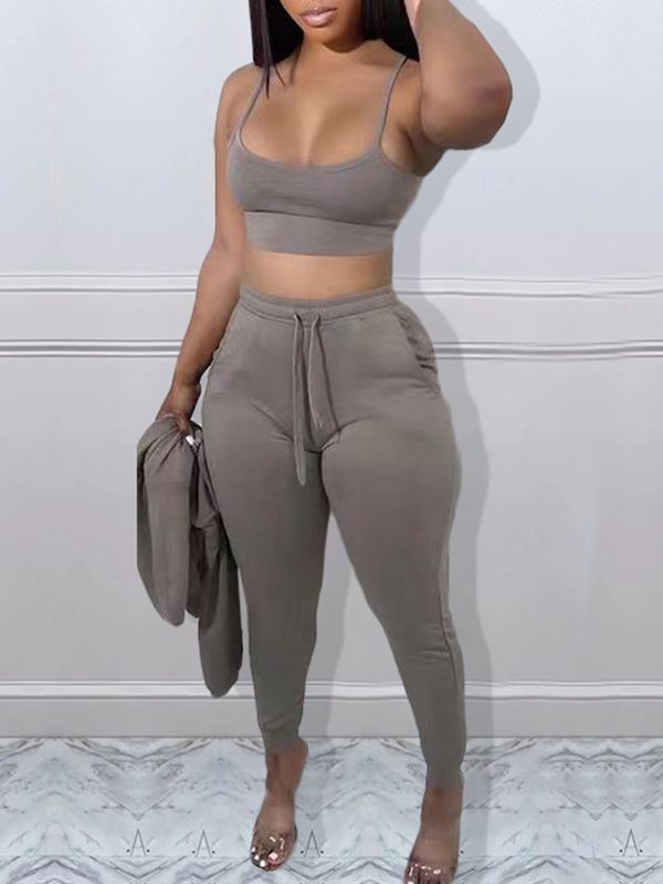 Indiebeautie Solid Three-Piece Sweatsuit