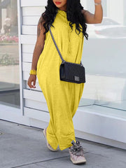 indiebeautie Sleeveless Hoodie Jumpsuit