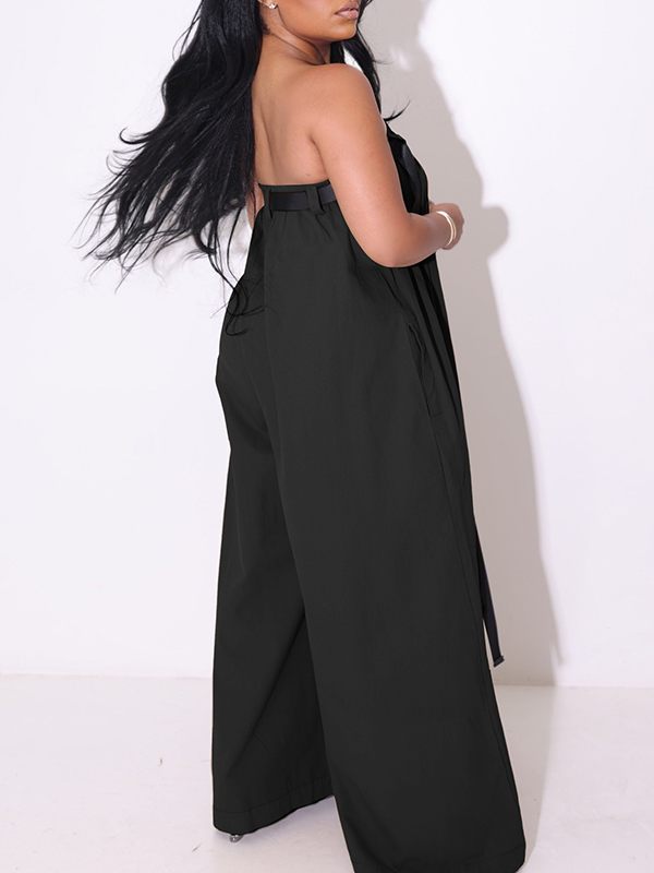 Indiebeautie Strapless Belted Jumpsuit