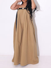 Indiebeautie Strapless Belted Jumpsuit