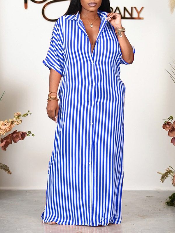 Indiebeautie Stripe Shirt Dress