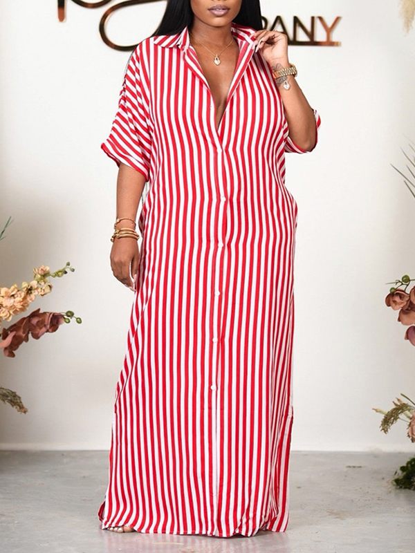 Indiebeautie Stripe Shirt Dress