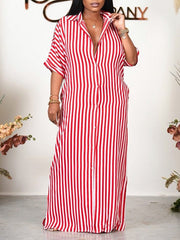 Indiebeautie Stripe Shirt Dress