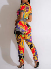 Indiebeautie Printed Tee & Pants Set