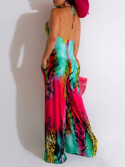 Indiebeautie Printed Halter Jumpsuit