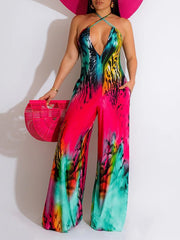 Indiebeautie Printed Halter Jumpsuit