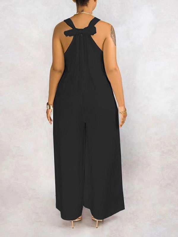 Indiebeautie Sleeveless Side-Slit Jumpsuit