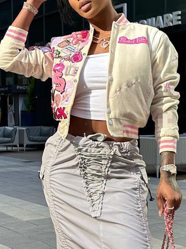 Indiebeautie Printed Bomber Jacket