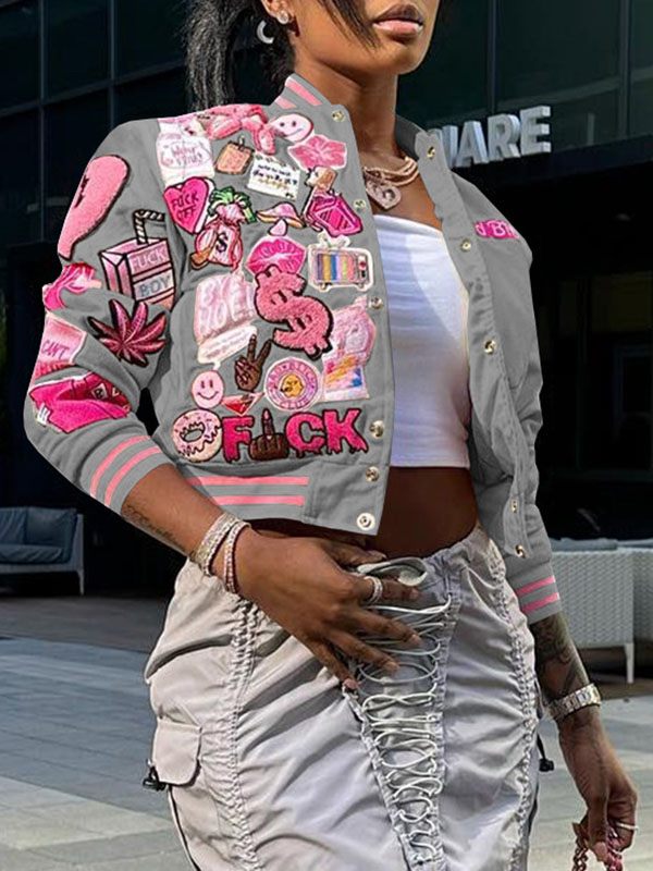 Indiebeautie Printed Bomber Jacket