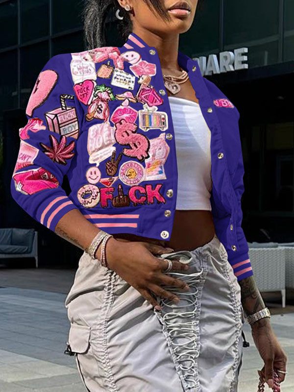 Indiebeautie Printed Bomber Jacket