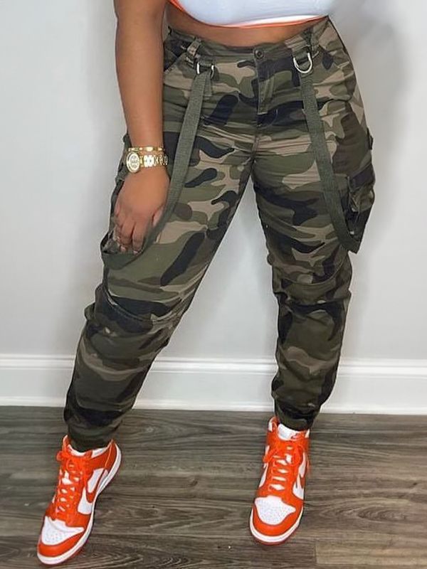 Camo Cargo Pants--Clearance