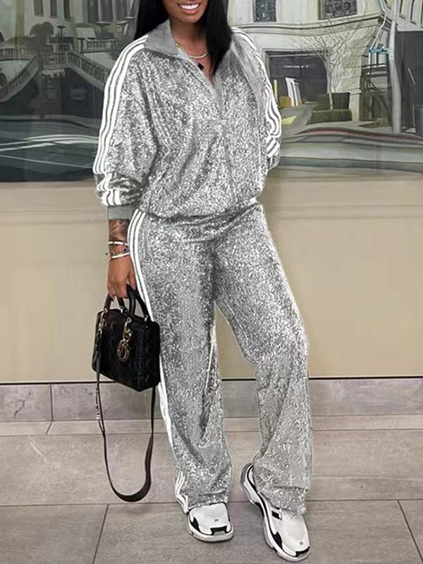 Sequin Jacket & Pants Set--Clearance