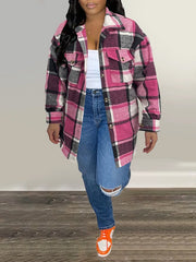 Indiebeautie Plaid Shirt Jacket