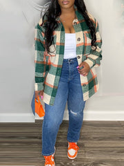 Indiebeautie Plaid Shirt Jacket