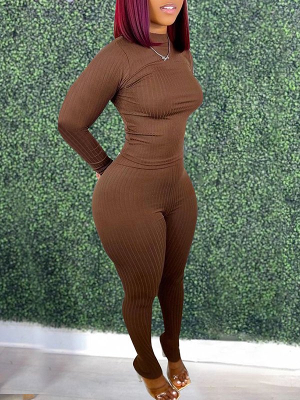 Indiebeautie Solid Ribbed 2PC Set