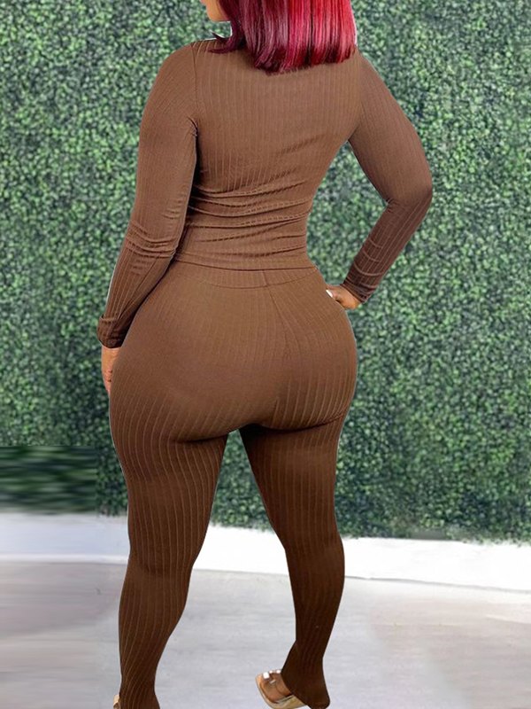 Indiebeautie Solid Ribbed 2PC Set