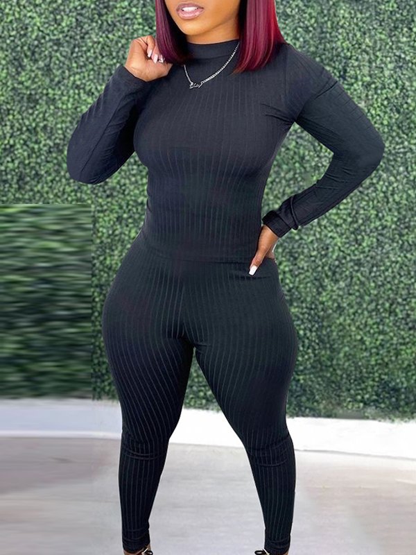 Indiebeautie Solid Ribbed 2PC Set