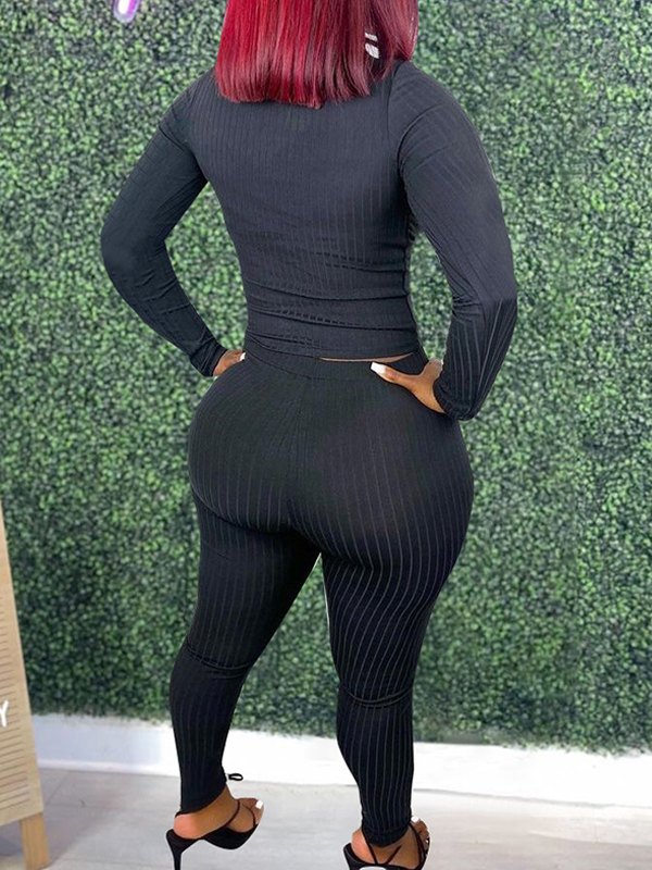 Indiebeautie Solid Ribbed 2PC Set