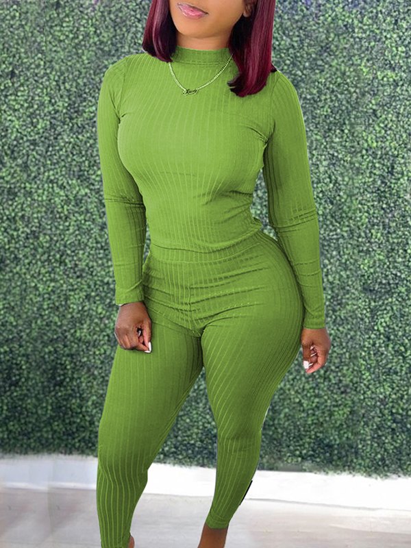 Indiebeautie Solid Ribbed 2PC Set