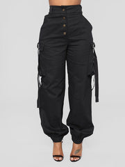 Indiebeautie Solid Cargo Pants
