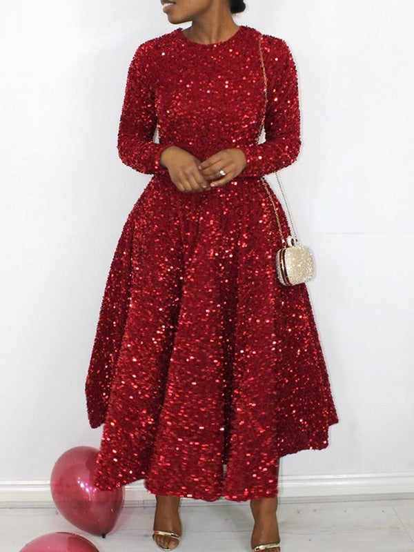 Indiebeautie Sequin Midi Dress