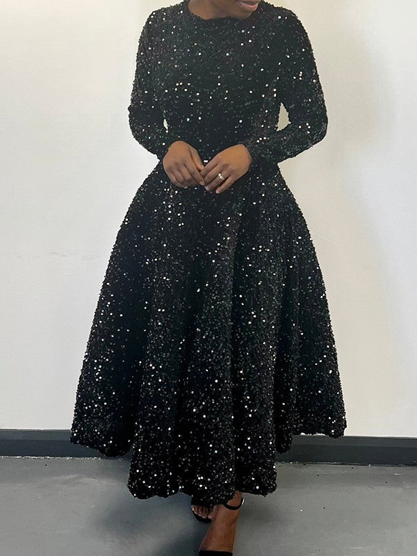 Indiebeautie Sequin Midi Dress