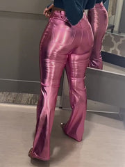 Indiebeautie Metallic Flared Pants