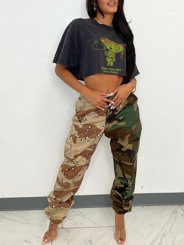 Indiebeautie Camo Combo Cargo Pants