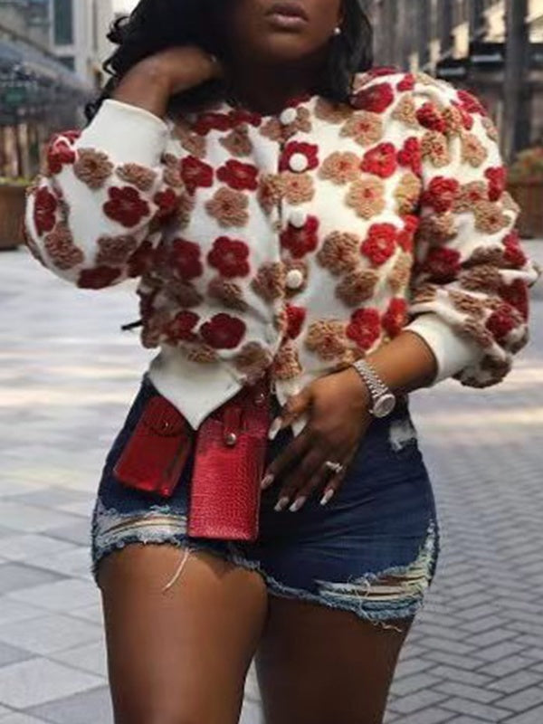 Indiebeautie Floral Bomber Jacket