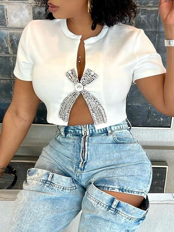 Indiebeautie Studded Crop Top