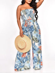 Indiebeautie Printed Strapless Jumpsuit