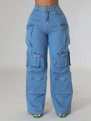 Indiebeautie Wide-Leg Cargo Jeans