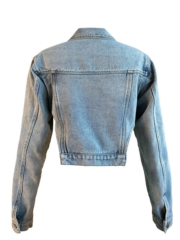 Indiebeautie Asymmetric Denim Jacket